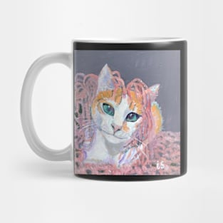 Kitty in pink shawl Mug